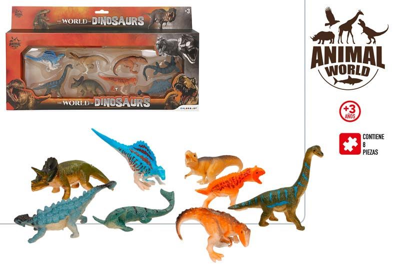 [124923] World Dinosaurios 8 PZAS + 3 Años
