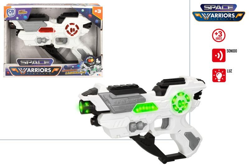[147367] Pistola Espacial Warrior Luz y Sonido + 3 Años