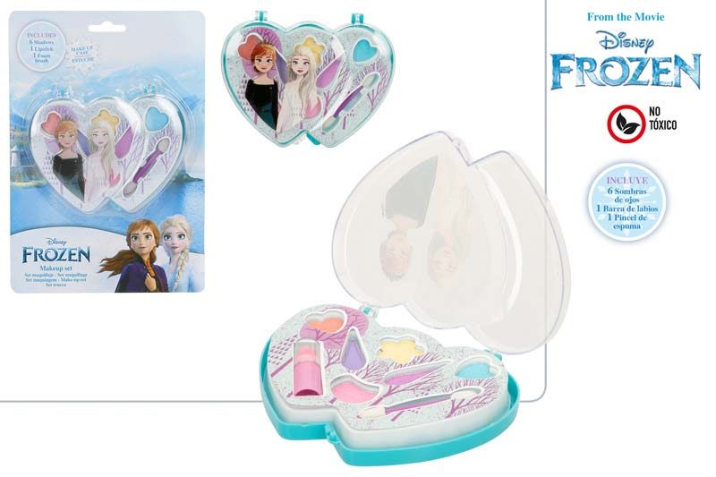 [124940] Maquillaje Frozen 6 Sombras, 1 Barra y 1 Pincel