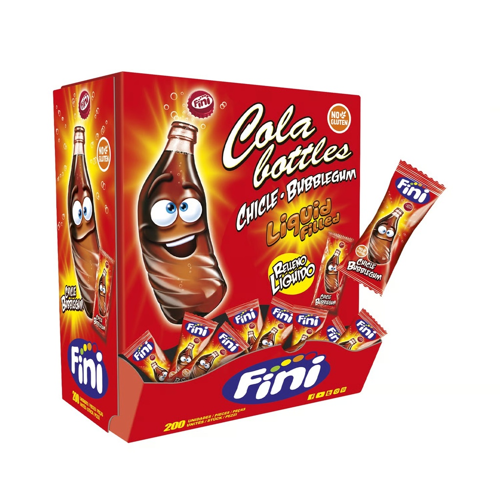 [134038] Botella Cola Chicle Envuelto Fini 10 UDS