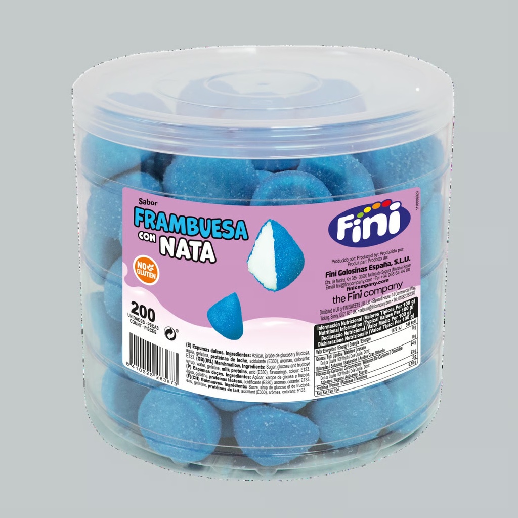 [151633] Fini Frambuesa con Nata 200 UDS + 20 UDS Gratis