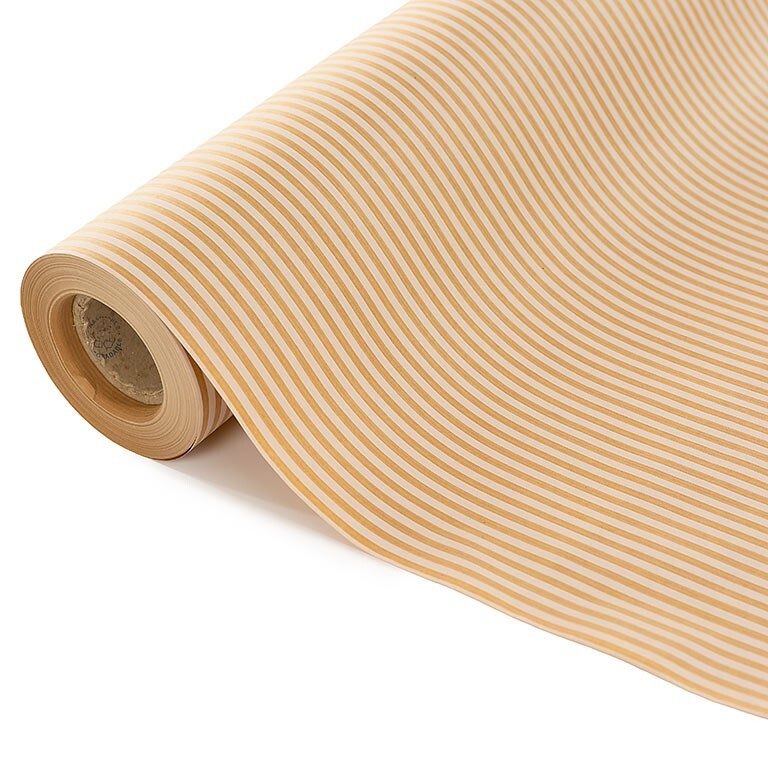 [152265] BOBINA PAPEL REGALO RAYAS KRAFT 62 CM