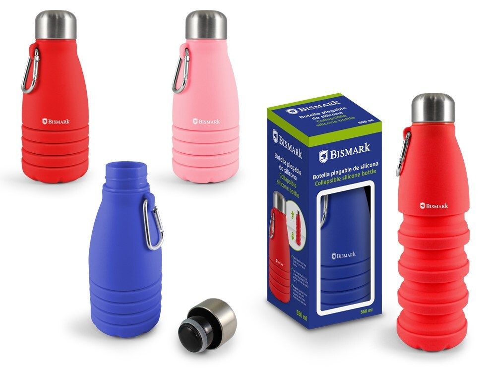 [152397] BOTELLA SILICONA PLEGABLE 550 ML BISMARK