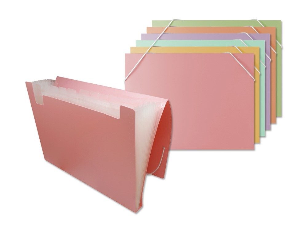 [135824] CARPETA POLIPROPILENO PASTEL FUELLE