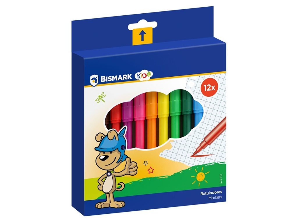 [143706] ROTULADORES 12 COLORES BISMARK