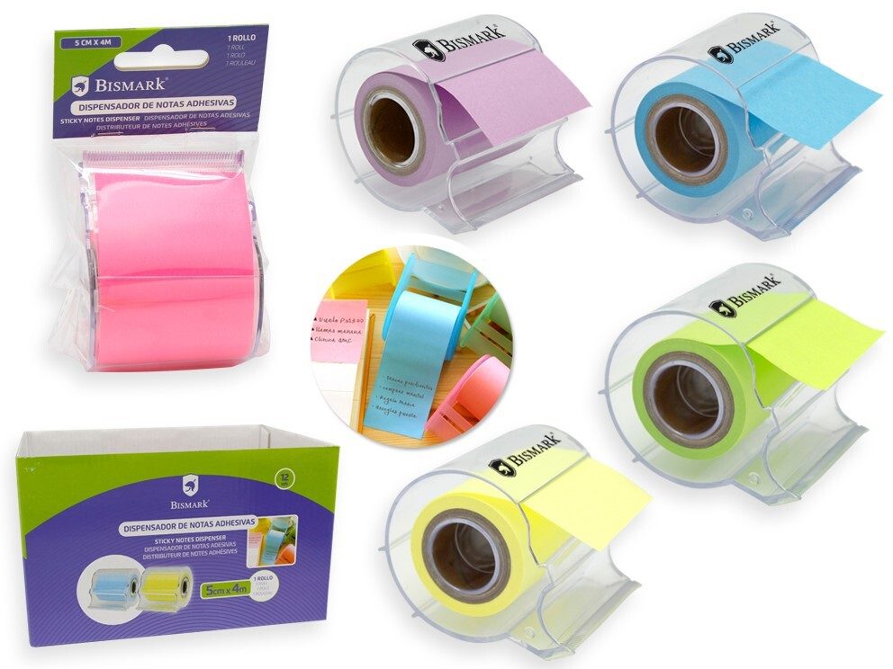 [151686] DISPENSADOR DE NOTAS ADHESIVAS 5 CM X 4 MTS