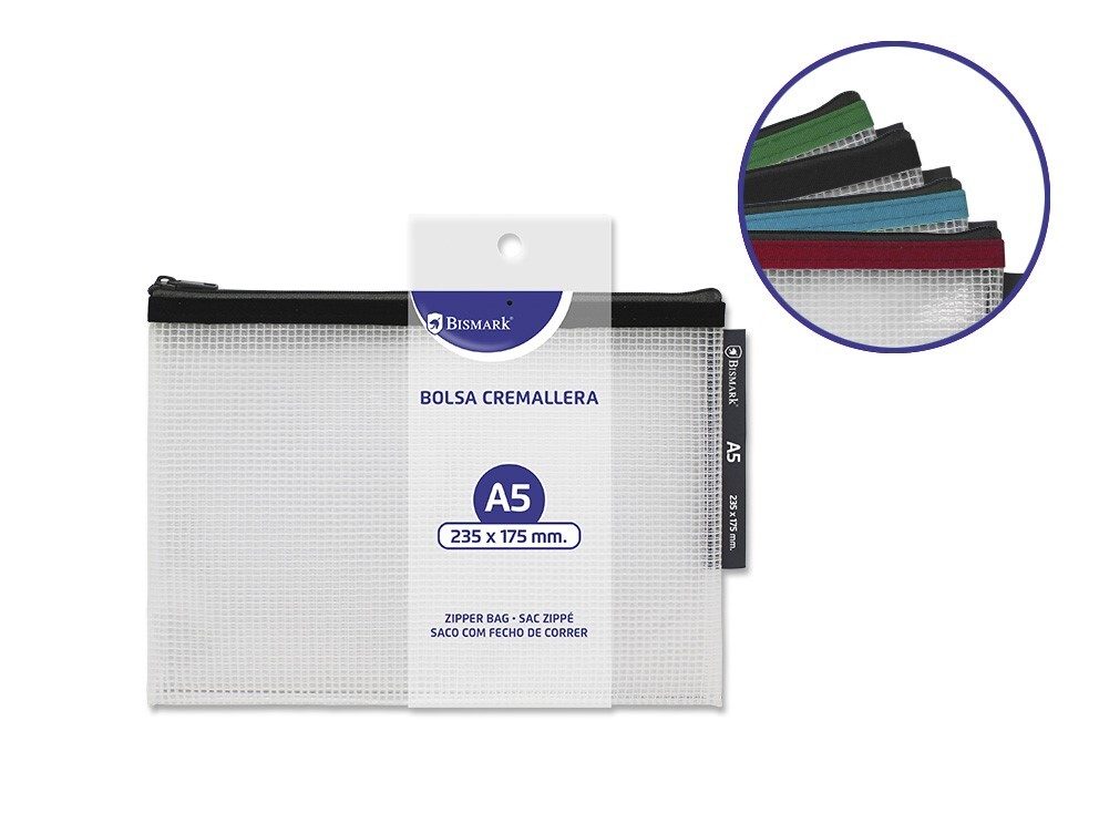 [151694] SOBRE PORTADOCUMENTOS EVA CON CREMALLERA 235 X 175 MM
