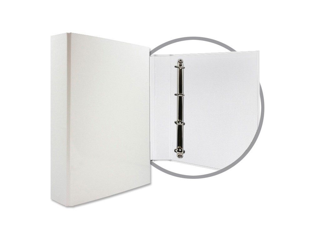 [151699] CARPETA CARTON BLANCO 4 ANILLAS A4 LOMO 5 CM