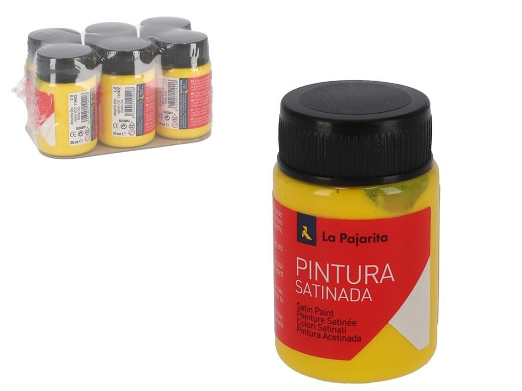 [114776] TEMPERA PAJARITA SATINADA AMARILLO ORO 35 ML L-02