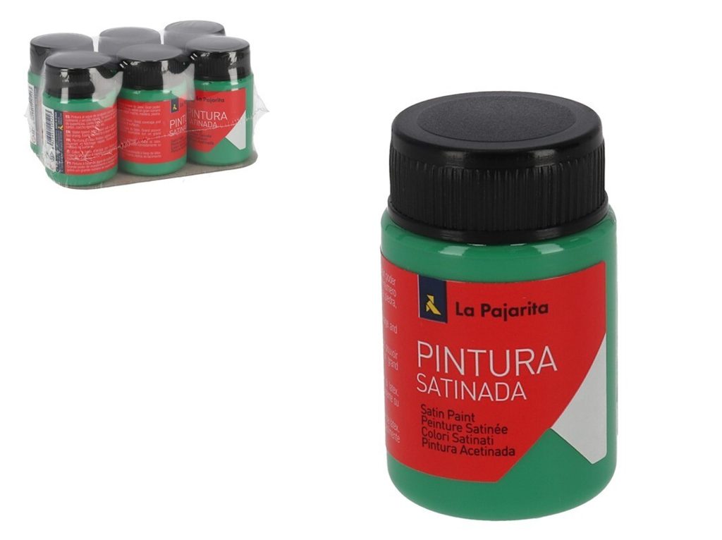 [114777] TEMPERA PAJARITA SATINADA VERDE VIVO 35 ML L-17