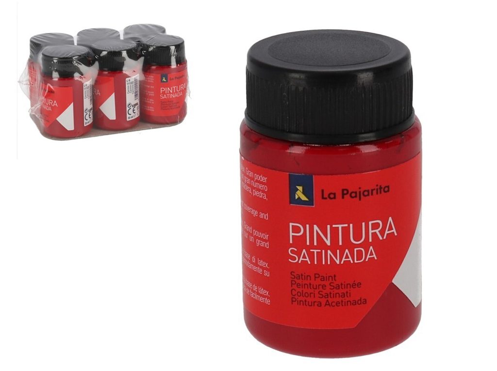 [114783] TEMPERA PAJARITA SATINADA CARMIN 35 ML L-09