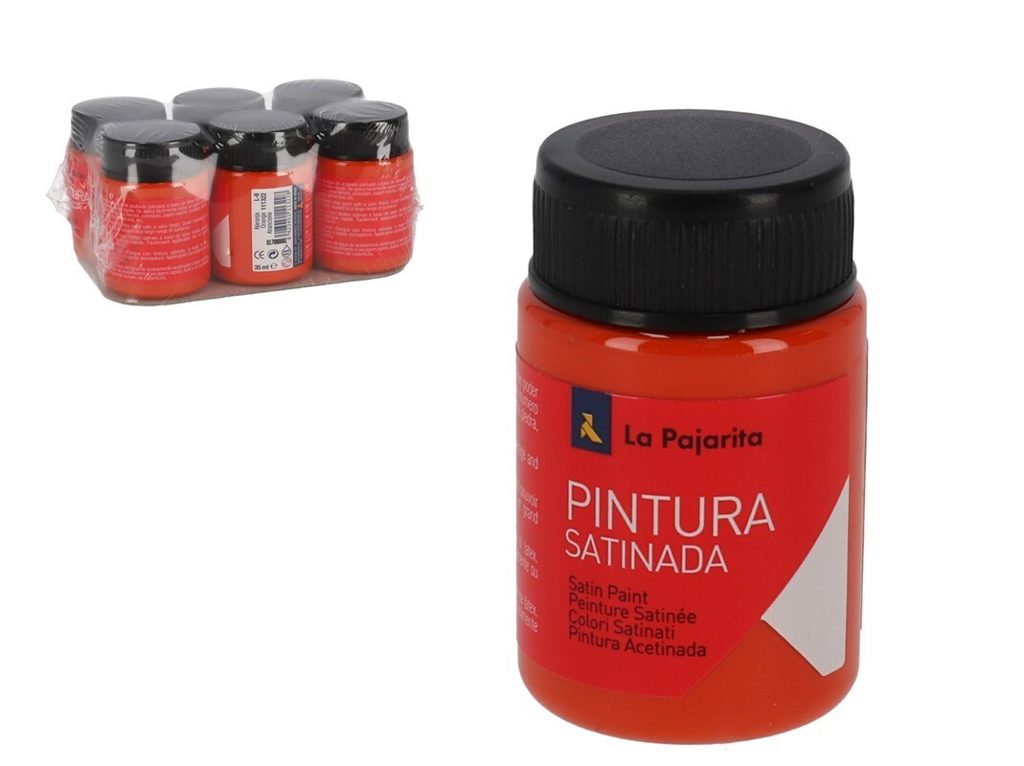 [114784] TEMPERA PAJARITA SATINADA NARANJA 35 ML L-06