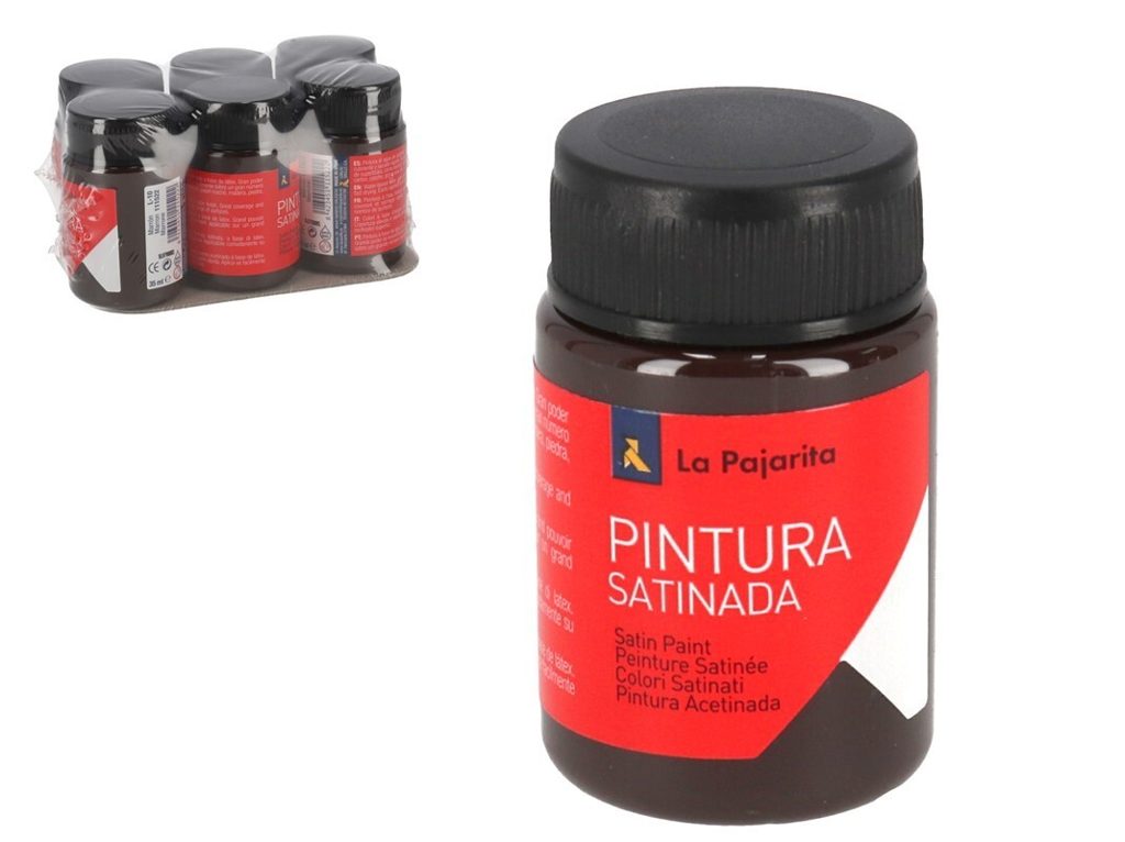 [114786] TEMPERA PAJARITA SATINADA MARRON 35 ML L-10