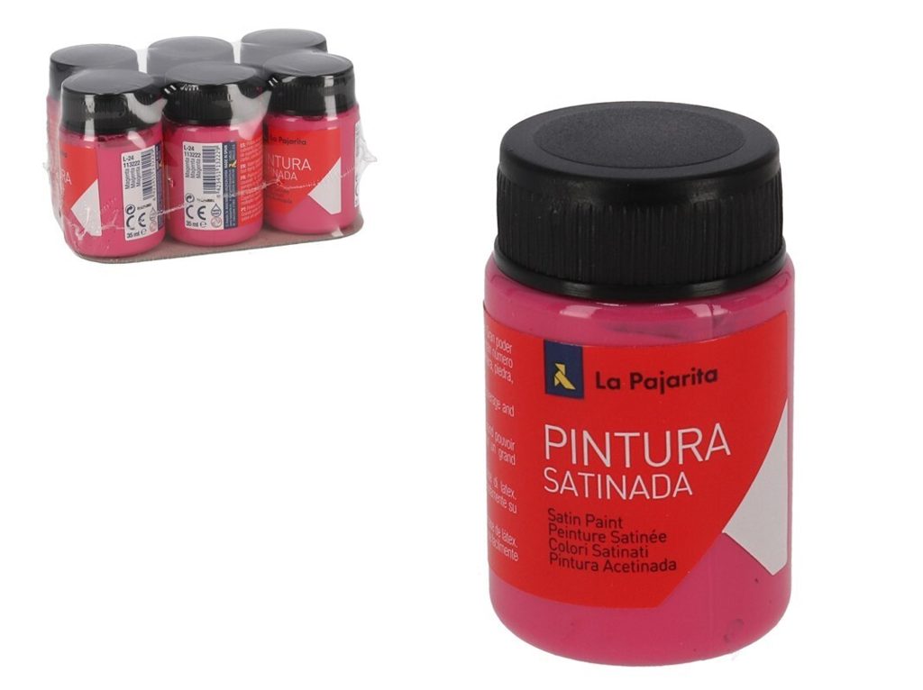 [114795] TEMPERA PAJARITA SATINADA MAGENTA 35 ML L-24