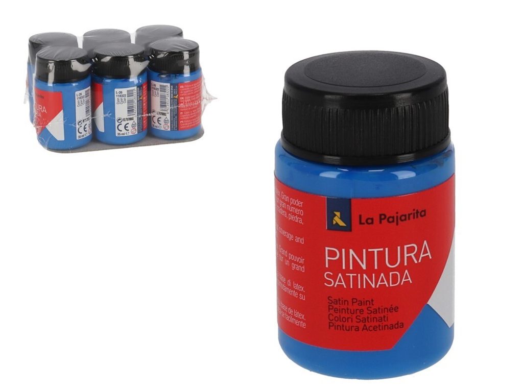 [114797] TEMPERA PAJARITA SATINADA CYAN 35 ML L-26