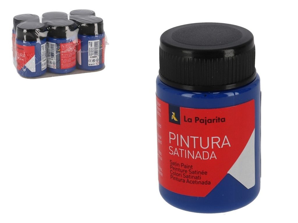 [114809] TEMPERA PAJARITA SATINADA AZUL MARINO 35 ML L-36