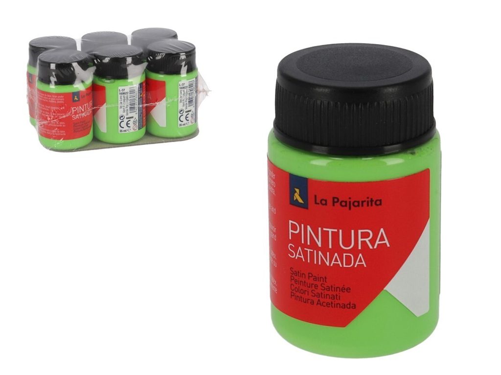 [114810] TEMPERA PAJARITA SATINADA VERDE LORO 35 ML L-37