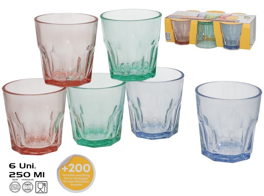 [141219] VASO EVEREST COLOR 250 ML 6 UDS