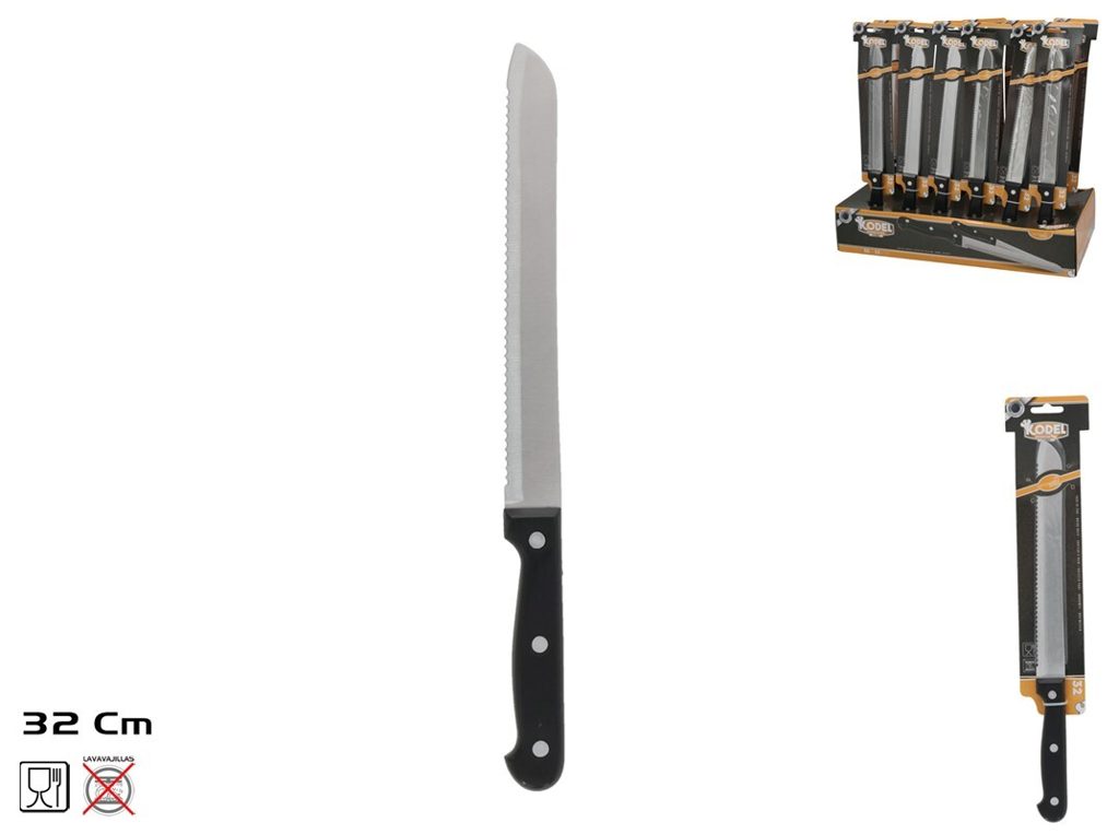 [148049] CUCHILLO PAN ACERO INOX CON MANGO MADERA