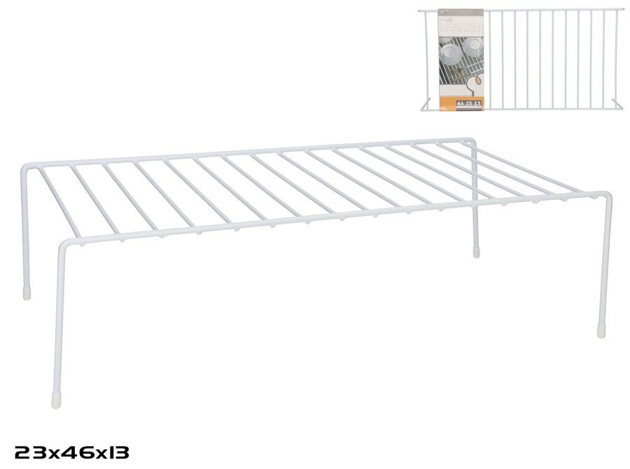 [138882] ESTANTERIA METAL BLANCA 46 X 23 X 13.5 CM