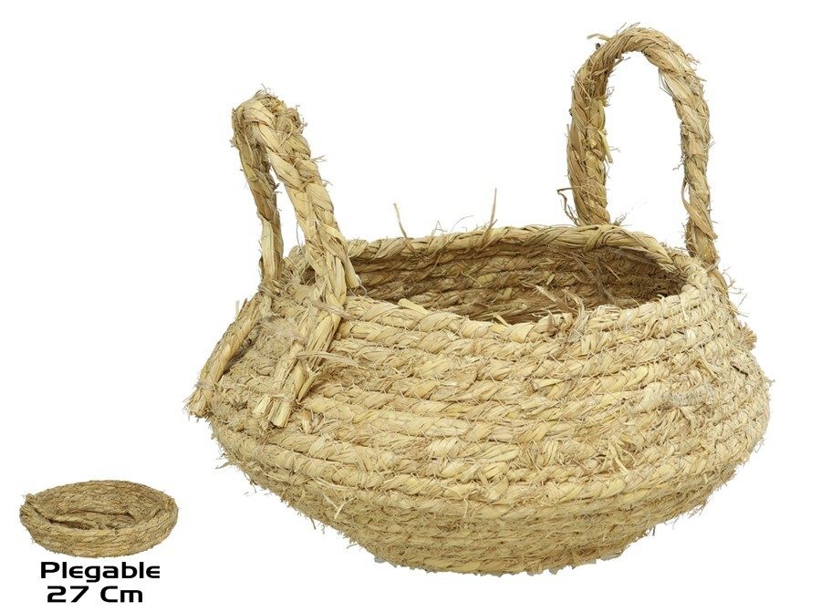[141213] CESTO NATURAL HERACLES CON ASAS 27 CM
