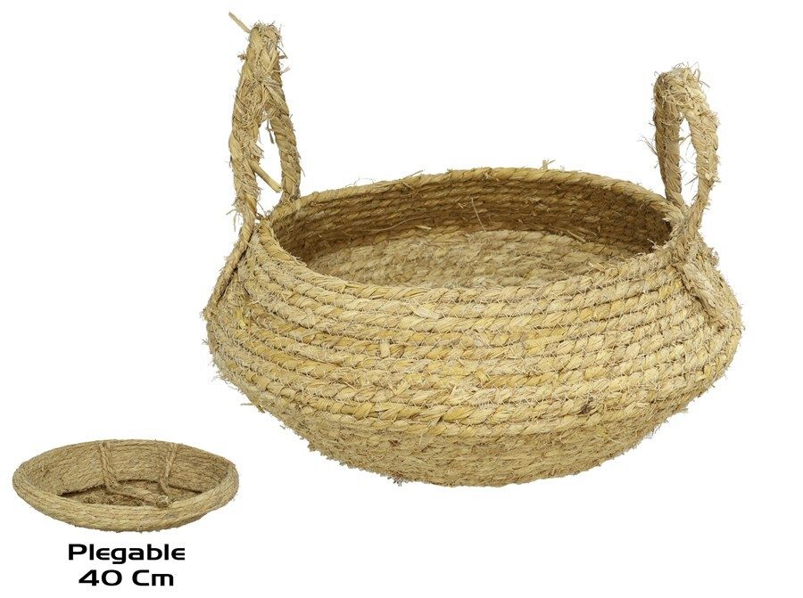 [144707] CESTO NATURAL HERACLES CON ASAS 40 CM