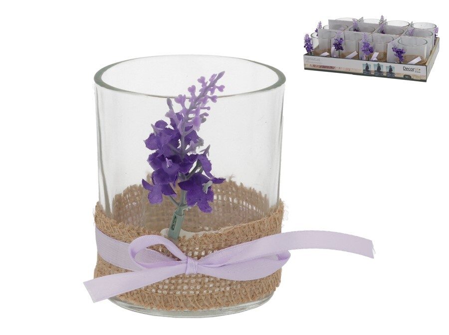 [147976] PORTAVELAS CRISTAL LUCY 7 X 8.3 CM