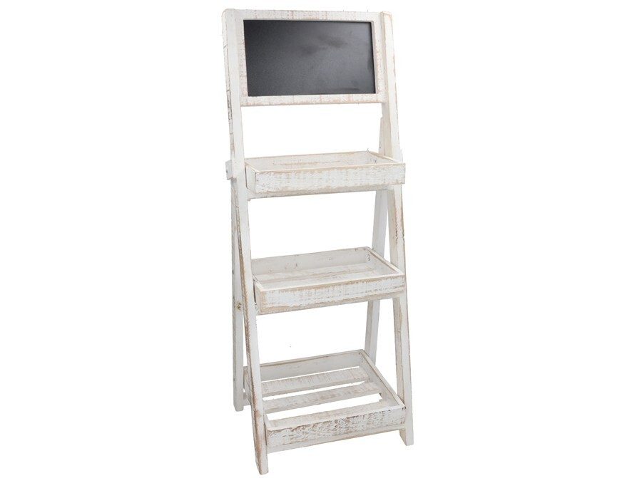 [147997] ESTANTERIA BLANCA LUCI 3 BALDAS CON PIZARRA 30 X 22 X 75 CM