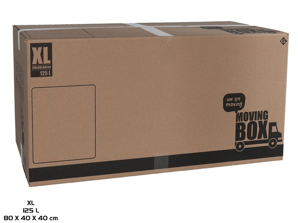 [126960] CAJA MULTIUSOS MUDANZA XL 80 X 40 X 40 CM 125 LTS