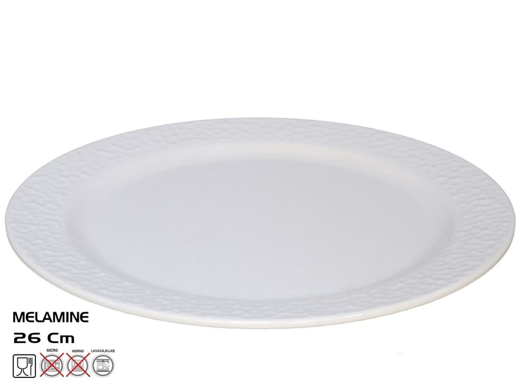 [146882] PLATO LLANO DIAMOND MELAMINA 26 CM