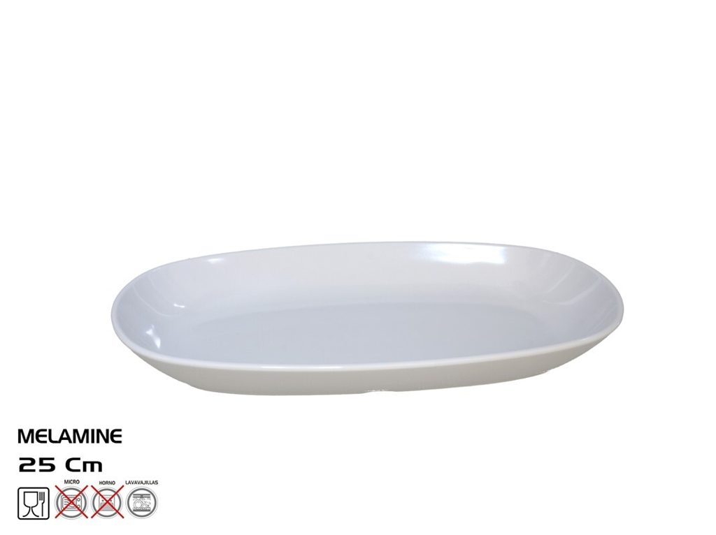 [147828] FUENTE OVAL DIAMOND MELAMINA 25 X 14 CM