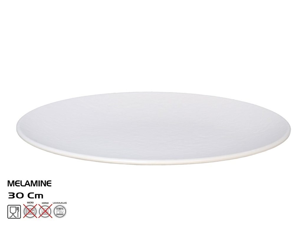 [147830] FUENTE OVAL TILDA BLANCO MELAMINA 30 X 22.3 CM