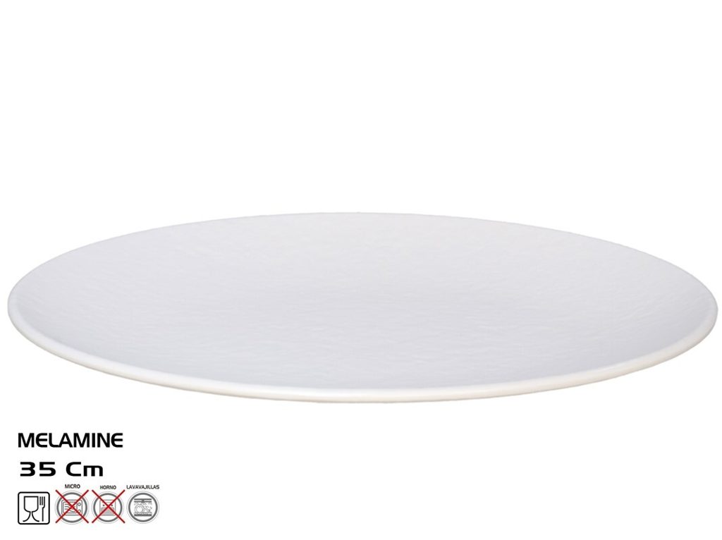 [147831] FUENTE OVAL TILDA BLANCO MELAMINA 35 X 26 CM