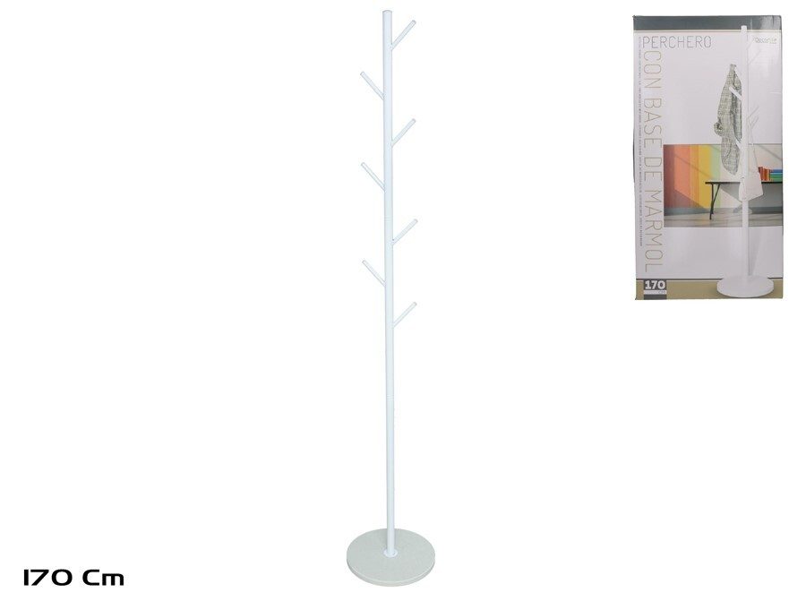 [147838] PERCHERO BASE MARMOL BLANCO 170 CM