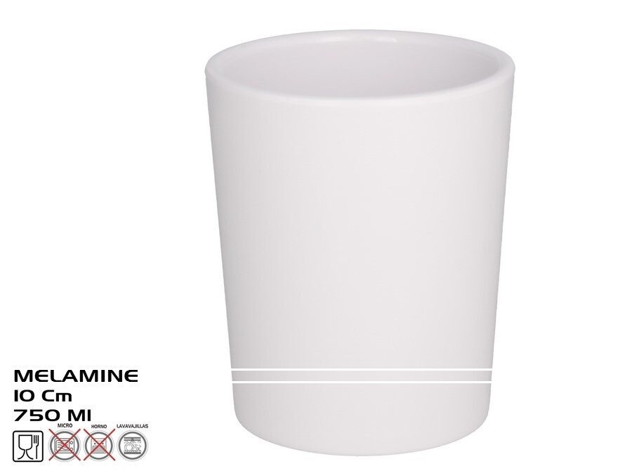 [147843] SALSERA BLANCA MELAMINA 790 ML 10 X 10 CM