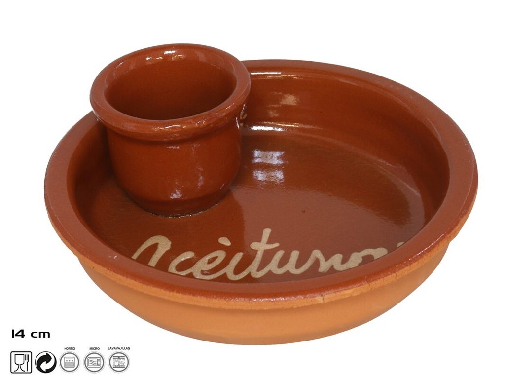 [107416] CAZUELA ACEITUNAS BARRO 14 CM