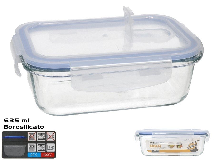 [140399] FIAMBRERA RECTANGULAR OSLO VALVULA 635 ML