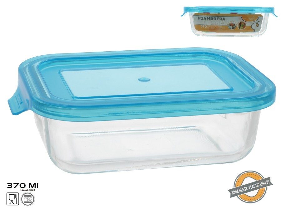 [140453] FIAMBRERA CRISTAL RECTANGULAR 370 ML