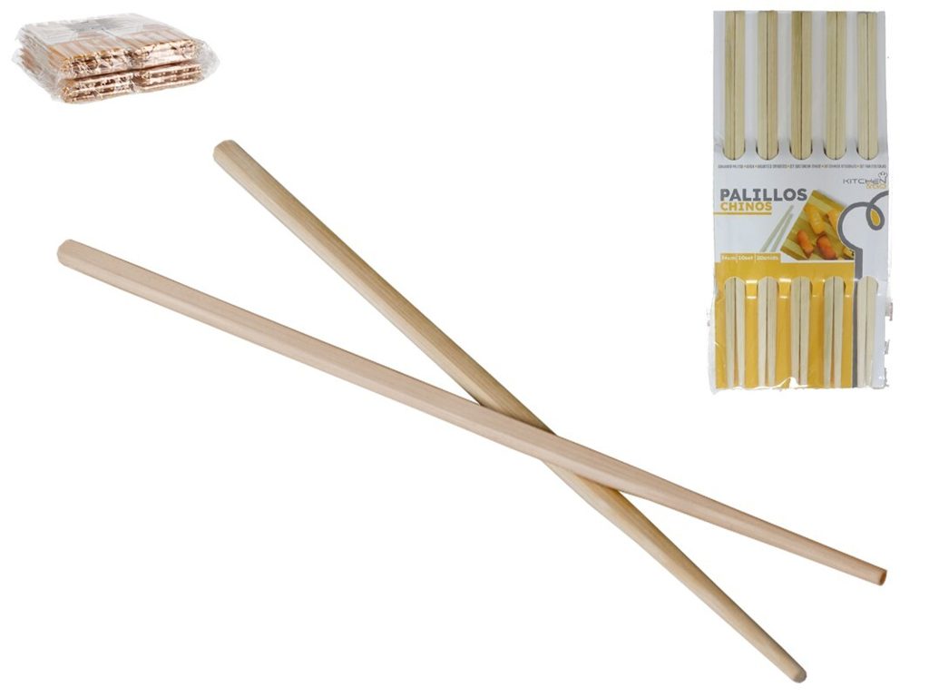 [147584] PALILLOS CHINOS BAMBU 24 CM 20 UDS
