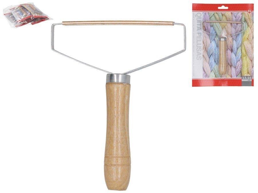 [147601] QUITA PELUSAS MANGO MADERA 13 X 16 CM