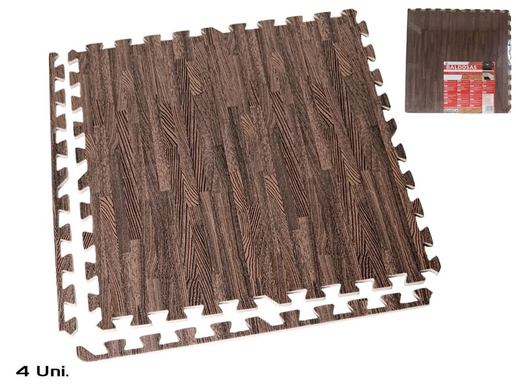 [119229] BALDOSAS EVA MARRON OSCURO 62 CM 4 UDS