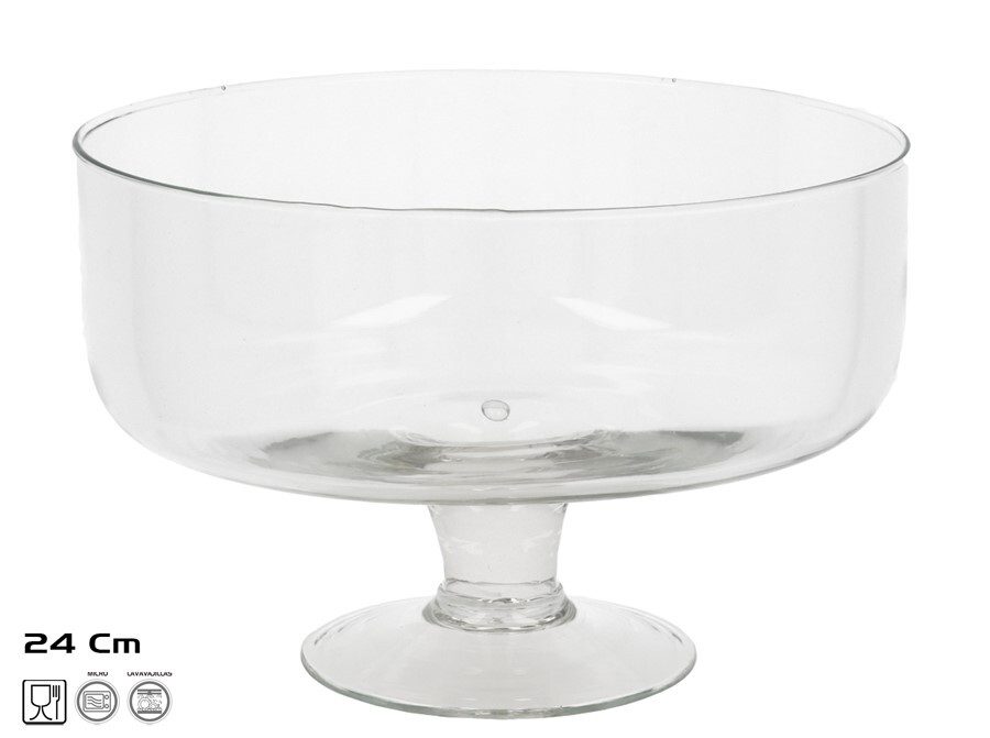 [143521] CENTRO DE MESA COOKIA 24 CM CRISTAL