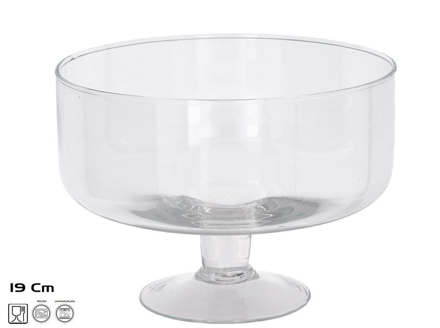 [144220] CENTRO DE MESA COOKIA 19 CM CRISTAL