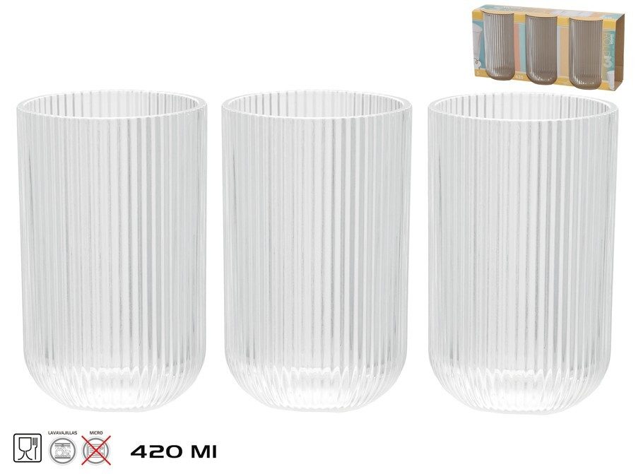 [146821] VASO CRISTAL ROLD 3 UDS 420ML