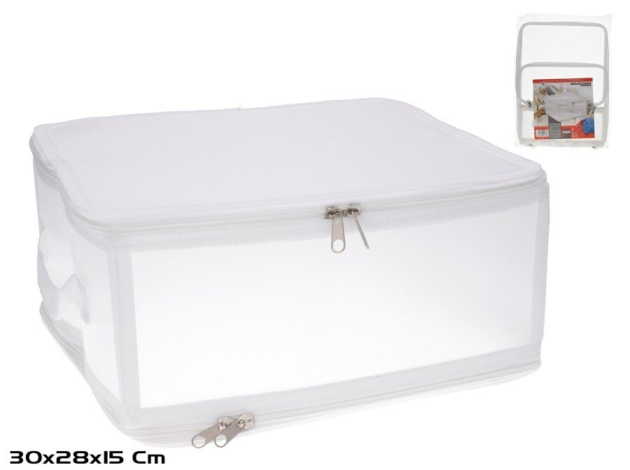 [140259] ORGANIZADOR PLEGABLE CON CREMALLERA 30 X 28 X 15 CM