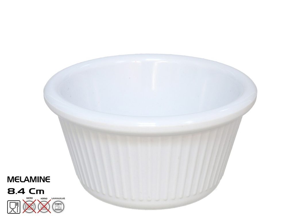 [132350] RAMEKIN BLANCO MELAMINA 8.4 CM