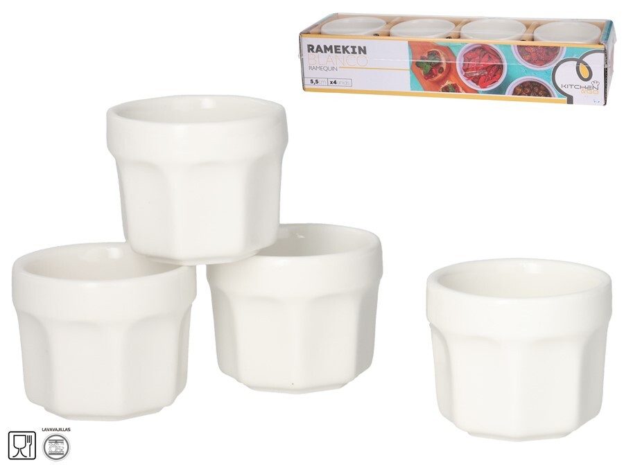 [146340] RAMEKIN BLANCO 5.5 CM 4 UDS