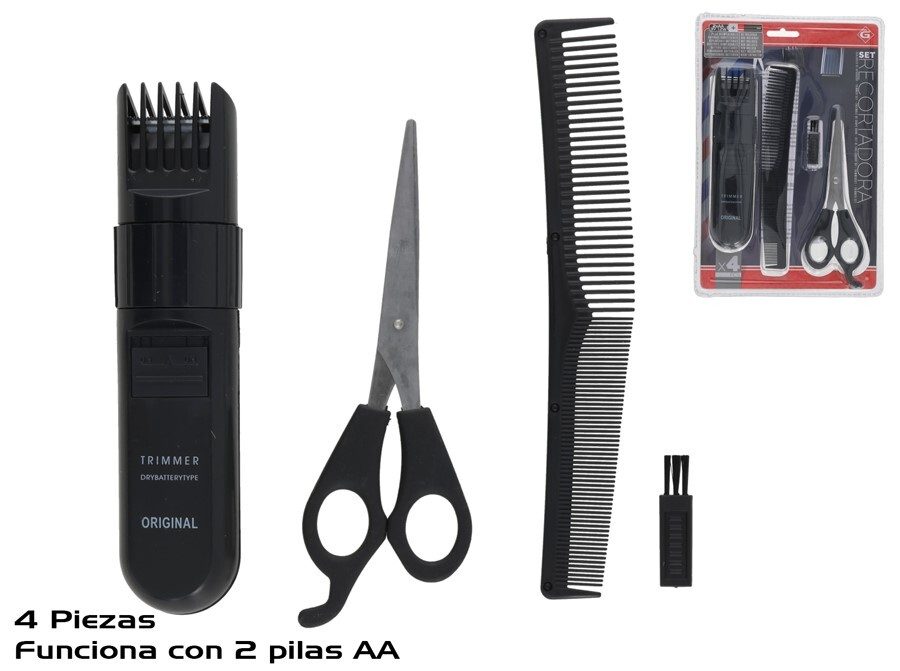 [146342] RECORTADORA PELUQUERIA 4 PZAS