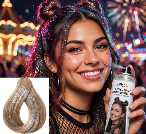 Spray Glitter Multicolor Cabello 125 ML